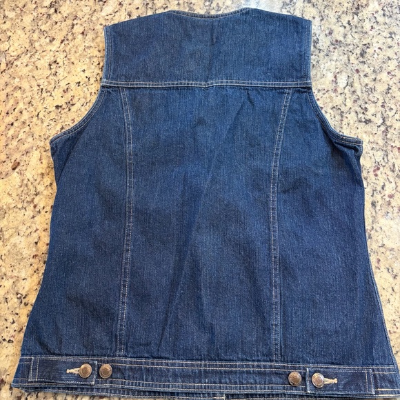 Vintage St. John's Bay Blue Denim Collection Vest NWOT - Picture 6 of 6
